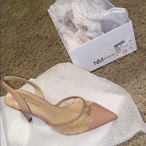 Neiman Marcus Nude Slingback Heel